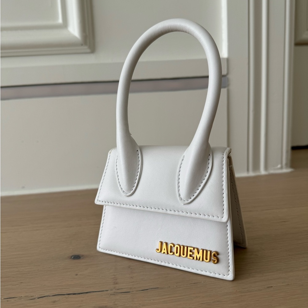 Pristine ⭐️ JACQUEMUS Le Chiquito Mini Crossbody White Leather Bag - Picture 3 of 16